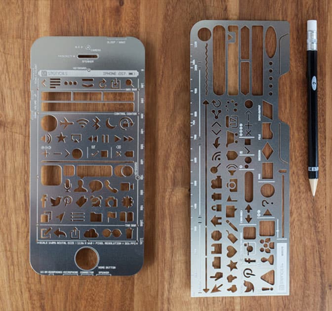 Sketch iPhone or Website Mockups with UI Stencils Kits (your choice) – only $25!