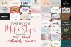 multi font bundle